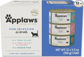 Applaws Natural Wet Cat Food in Broth, Limited and Natural Ingredients, High Protein with No Artificial Additives, Fish Selection Variety Pack in