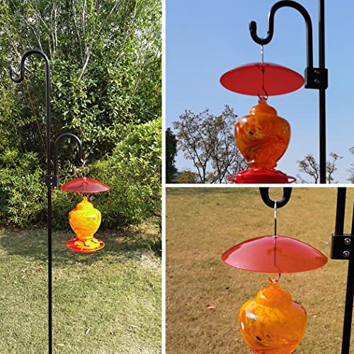 8" Mini Weather Guard for Bird Feeder - Small Protective Dome Cover Against Rain/Snow/Sun - Red Dia. 20CM