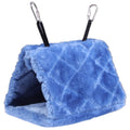 Vktech® Plush Snuggle Bird Hammock Hanging Snuggle Cave Happy Hut Bird Parrot Hideaway Size M (23.5 * 22cm) (Blue)
