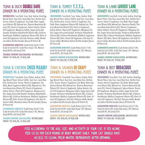 Weruva B.F.F. Play - Best Feline Friend Paté Lovers, Aw Yeah!, Pinky Promise Patés! Variety Pack, 2.8oz Can (Pack of 12)