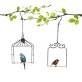 2PK Metal Frame Hummingbird Swings and Perches with Wooden Dowel Black Bird Swing Outdoor Bird Perch Humming Bird Swing