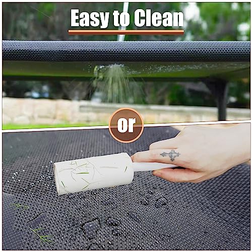 Garnpet Elevated Dog Bed for Large Dogs, Raised Dog Cot Fits Up to 120 LBs, Heavy Duty Pet Cots with Durable Supportive Teslin Recyclable Washable