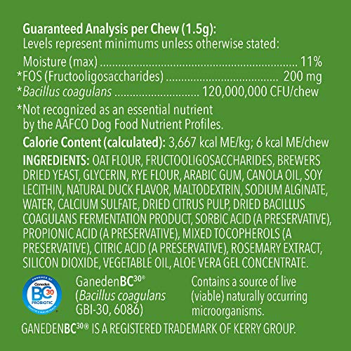 Brand - Wag Probiotic Supplement Chews for Dogs, Supports Digestive Health and Gut Flora, Natural Duck Flavor, 160 Count, Pack of 1