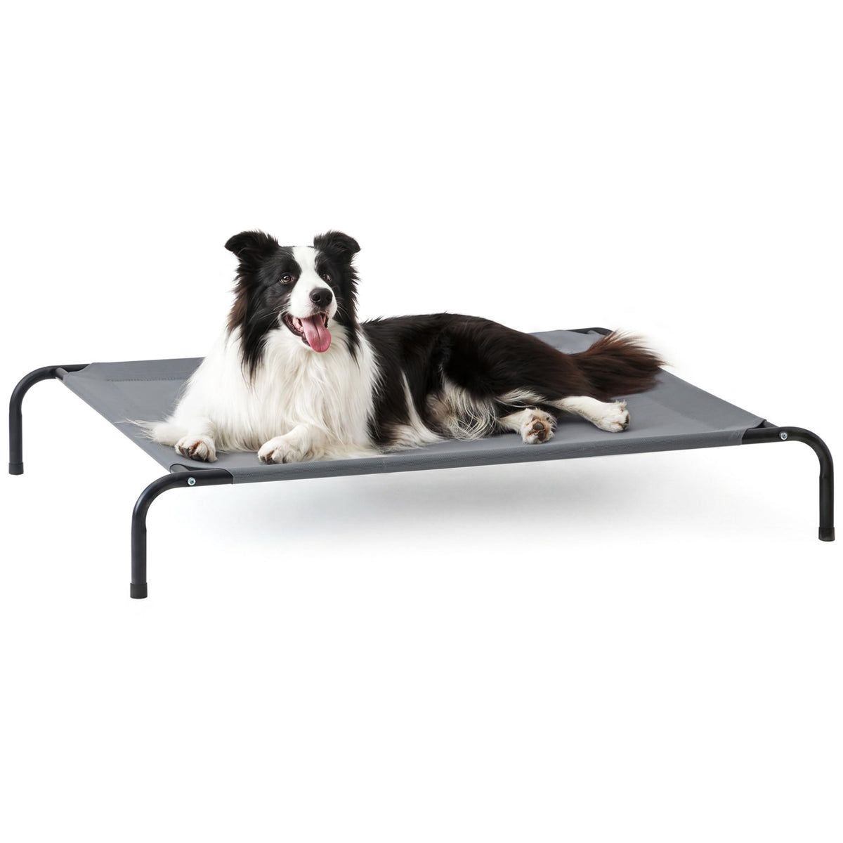Love's cabin Elevated Cooling Dog Bed for Large Dogs, Portable Indoor & Outdoor Raised Pet Dog Cat Cot, Durable Summer Frame with Breathable Mesh
