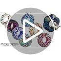 Sunnydaze 6-Inch Glass Mosaic Hanging Bird Feeder for Outdoors - Fly-Through Glass Bird Feeder for Cardinals, Jays, Finches and More - Confetti Mosaic