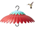 Bird Feeder Weather Guard Dome Cover Red Rain Shade for Hummingbird Feeders Built-in Moat Proof, Easy to Install 11inch