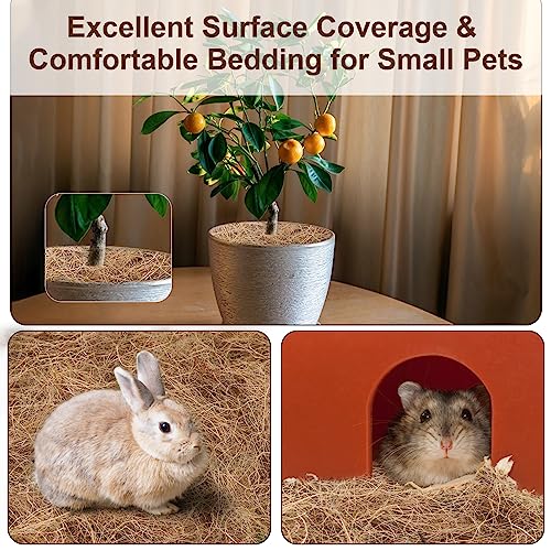 Sukh 2PCS Coconut Fiber for Bird Nest - Canary Nesting Material Coconut Bird Nest Finch Coconut Fiber Loose Bedding Substrate for Laying Eggs,Resting