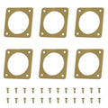 6-piece Metal Bluebird House Predator Guard，Metal Birdhouse Guard，Bird House Hole Protector Guard for Eastern Bluebird Box （3.81 cm Opening）
