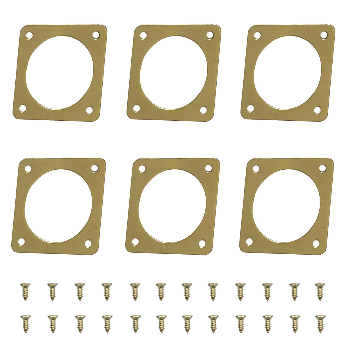 6-piece Metal Bluebird House Predator Guard，Metal Birdhouse Guard，Bird House Hole Protector Guard for Eastern Bluebird Box （3.81 cm Opening）