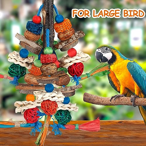 Bird Toys,Parrot Toys Exciting Chewing Fun for Parakeets,Cockatiels,Conures,Lovebirds,African Gray Cockatoos  And Other Small Medium-Sized Parrot
