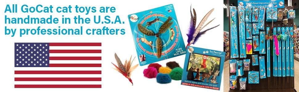 GoCat Da Bird Cat Toy Refill Accessories, Handmade in the USA, Sparkler