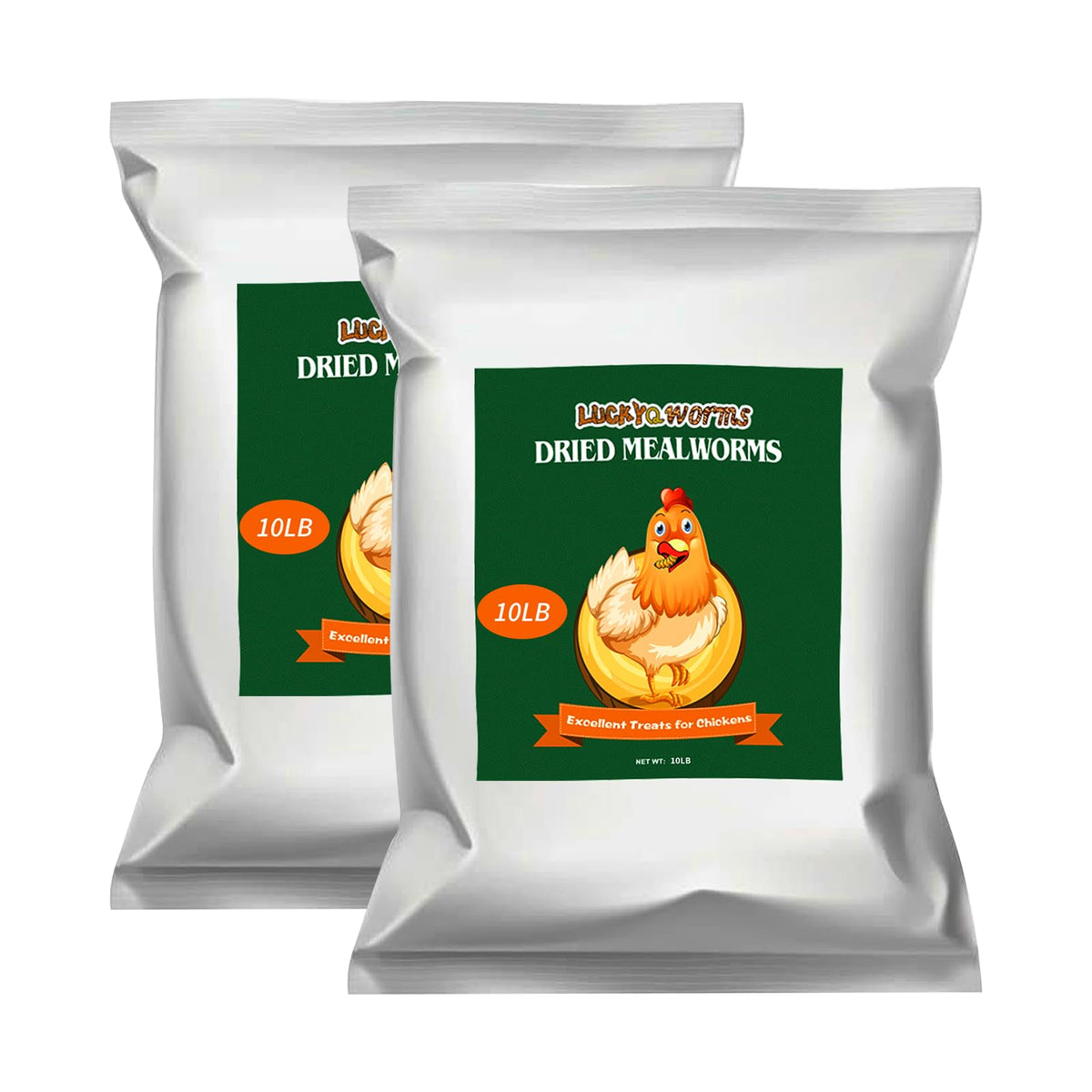 20lbs Mealworms, High-Protein Dried Mealworms for Birds, Chickens, Turtles, Fish, Hamsters and Hedgehogs, Non-GMO and Chemical Free, All Natural