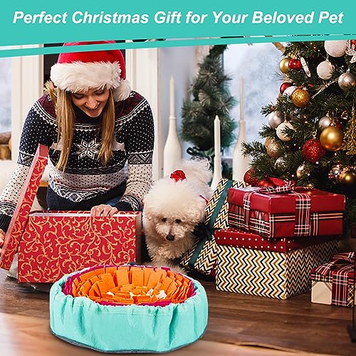 Vivifying Snuffle Mat for Dogs, Interactive Sniff Mat for Slow Eating and Keep Busy, Adjustable Dog Digging Toys Encourages Natural Foraging Skills