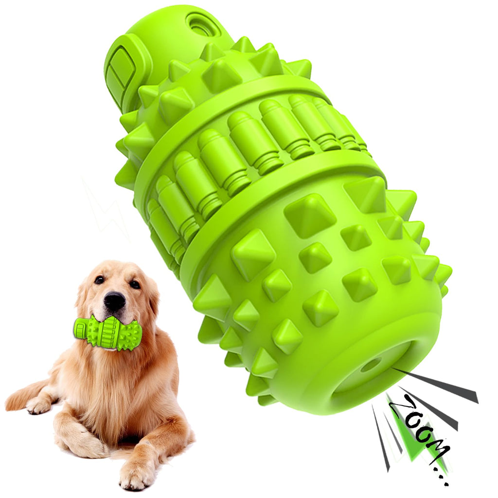 PIFFZEDO Dog Toys for Aggressive Chewers,Interactive Natural Rubber Chew & Squeaky Toy for Large Medium Breed,Dog Toothbrush,Tough & Durable