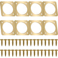 Metal Bird House Guard with Copper Portal Bird House Hole Protector Guard Replacement for Eastern Bluebird Houses Boxes 1 1/2 Inch Opening(8 Pieces)