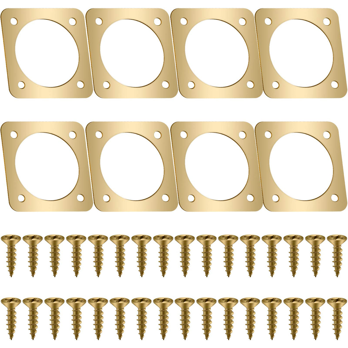 Metal Bird House Guard with Copper Portal Bird House Hole Protector Guard Replacement for Eastern Bluebird Houses Boxes 1 1/2 Inch Opening(8 Pieces)