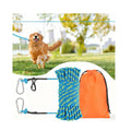 50ft Dog Tie Out Cable, Dog Leash, Long Leash for Dogs Outside, Lead for Camping, Tether for Yard, Line (Blue)