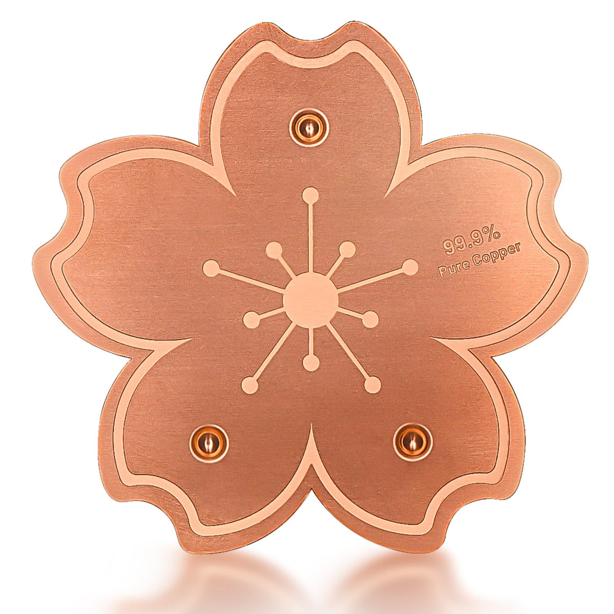 Bird Bath Copper Disk, 99.9% Pure Copper Cleaner Disc Plate 0.6mm Reinforced for Outside Physical Safe Water Purification Bird Bowls Birdbaths Solar