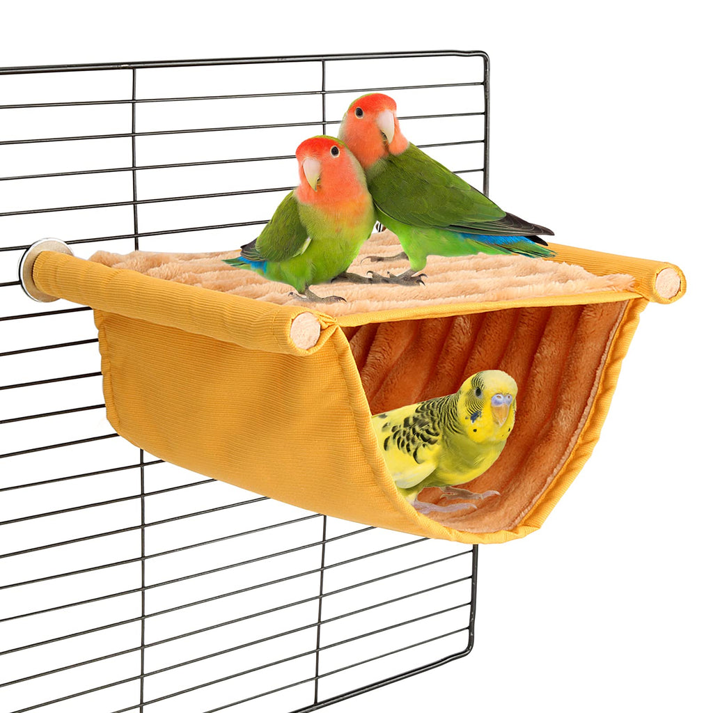 BWOGUE Winter Warm Bird Nest Bed Hanging Hammock Snuggle Hut Parrot House Tent Toy Bird Cage Perch for Parakeet Budgies Cockatiels Lovebird Cockatoo
