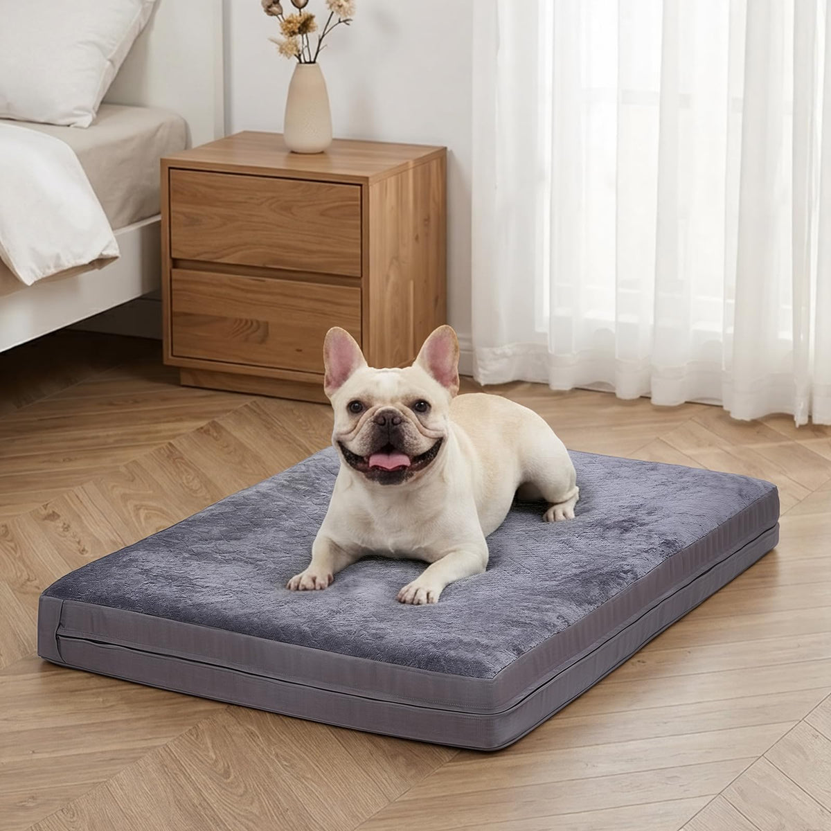 Waterproof Dog Bed for Crate, Reversible Outdoor Dog Crate Bed, Kennel Beds Pet for Small Dogs, Waterproof, Wipeable, Anti-Slip, Washable, 23" x 17"