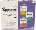 Applaws Bone Broth Fish & Chicken Variety 12-Pack Lickable Wet Cat Food Topper, High Protein, Limited Ingredient, Grain Free, No Artificial Additives