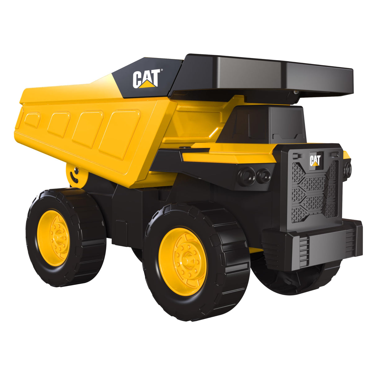 Cat Construction Toys, Real Steel Dump Truck – 12” Heavy Duty Steel Construction Toy with Realistic Working Dump Bed – Durable Vehicle for Indoor