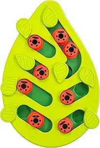 Catstages Nina Ottosson Buggin’ Out Puzzle & Play Cat Puzzle Feeder – Interactive Treat Game for Indoor Cats, Level 2 Slow Feeder Enrichment Toy