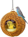 Chewproof Steel Frame Bird Nest for Cage, Washable Small Bird Bed Hammock Hideout Lay Eggs Parakeet Nest Sleep, Parakeet Warm Bed House Hut for