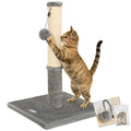 Happi N Pets Cat Scratching Post, Cat Scratcher for Indoor Cats, Sisal Scratching Post & Carpet Post in One, Stable Kitten Scratching Post with