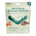 WOOF - Bite n' Brush Refills Treats for the Dog Toothbrush Toy - Scrub Plaque and Tartar from Your Dog's Teeth and Mouth - Dog Dental Sticks - 18