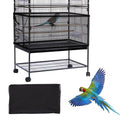 Daoeny Large Bird Cage Cover, Bird Cage Seed Catcher, Adjustable Soft Airy Nylon Mesh Net, Birdcage Cover Skirt Seed Guard for Parrot Parakeet Macaw