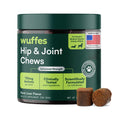 Wuffes Advanced Dog Hip and Joint Supplement with Glucosamine, Chondroitin, Omega 3, MSM, and Green Lipped Mussel, 60 Pork Flavored Chews for Small