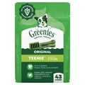 Greenies Veterinarian-Recommended Adult Natural Dental Dog Treats Teenie Size, Dog Dental Chews, Original Flavor, 12 oz. Pack, 43 Count