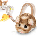 Migipaws Interactive MigiMouse Cat Toy 360° Rolling & Spin with Mesh Plastic Tail for Indoor Cats Smart Motion Sensor, Realistic Squeak, Rechargeable