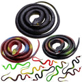 Shyflpopo 11 Pcs Realistic Rubber Snakes Decoration for Garden Props to Scare Birds, Squirrels, Mice, Prank Toys, Theater Props, and Party Favors for