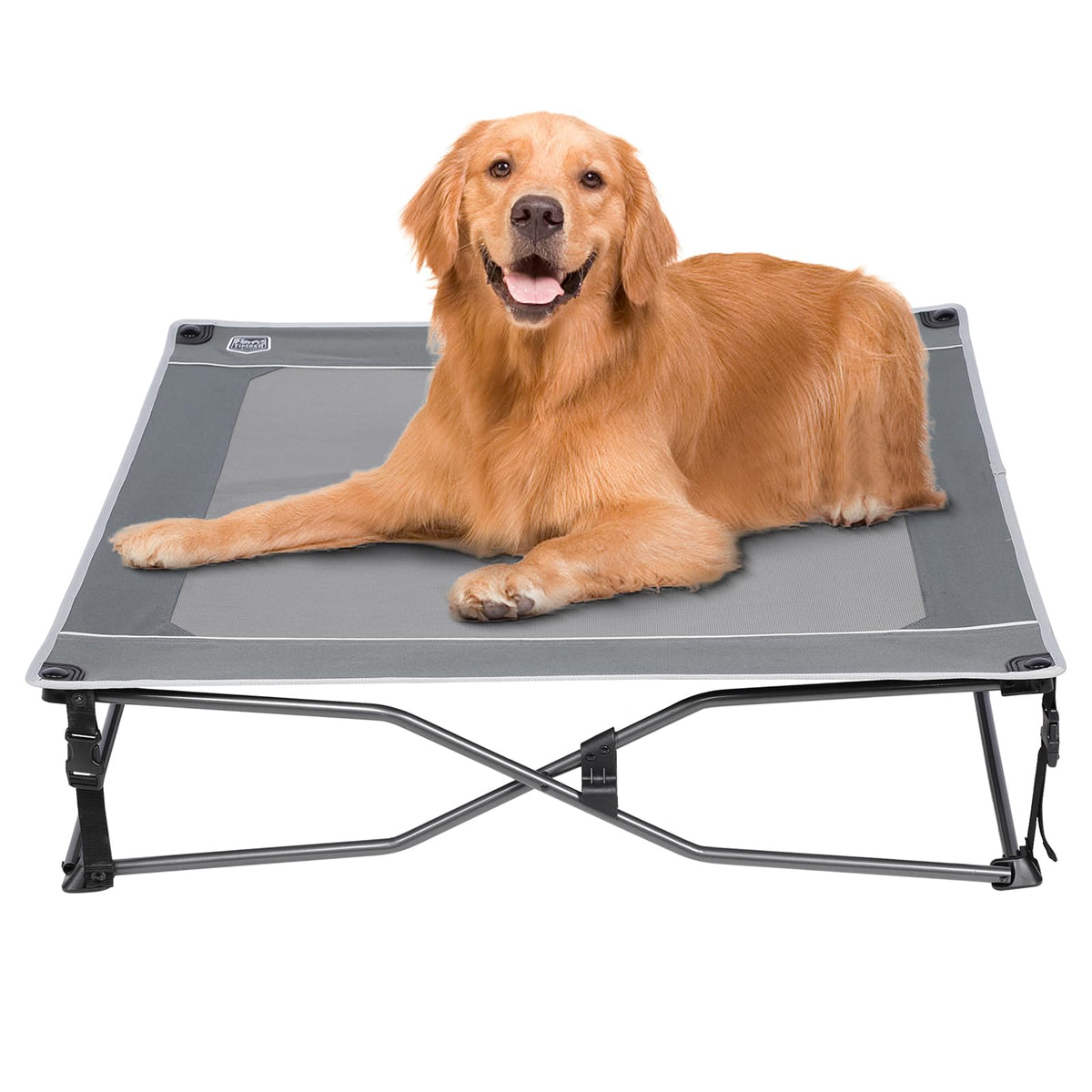 TIMBER RIDGE Outdoor Dog Bed, Cooling Elevated Pet Bed Portable Raised Dog Bed with Breathable Mesh, Dog Bed Foldable Dog Cot for Indoor & Outside