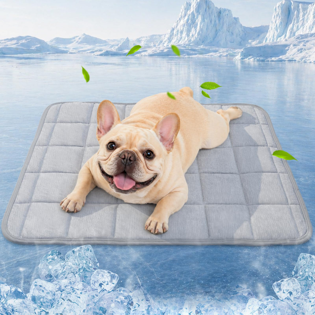 Cooling Blanket for Dogs, 0.4 Q-MAX Dog Cooling Blanket Washable, Cool to Touch Pet Blanket Cooling Comforter Throw for Bed Cover, Soft Lightweight