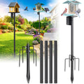 Heavy Duty Bird Feeder Pole - 75" Adjustable Birdhouse Stand Outdoor, Anti-Tip Stakes & Stable Mount for Smart Camera Birdfeeder,Bluebird House, Bird