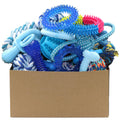 Beiker 20 Pack Puppy Chew Toys - Blue Dog Teething Toys for Puppies, Puppy Teething Rings and Ropes, Rubber Toy Bundle for Small Dogs, Cute