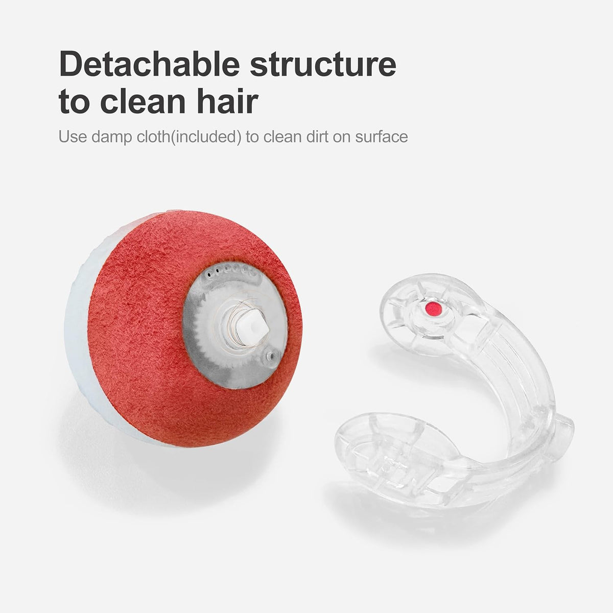 Interactive Cat Toys for Indoor Cats,The 3rd Generation Agile Moving Cat Ball with Elastic Mesh Tail,Automatic Kitten Toys for Bored Indoor