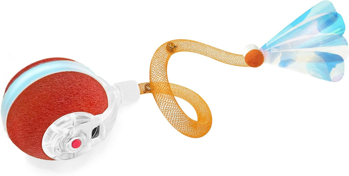 Interactive Cat Toys for Indoor Cats,The 3rd Generation Agile Moving Cat Ball with Elastic Mesh Tail,Automatic Kitten Toys for Bored Indoor