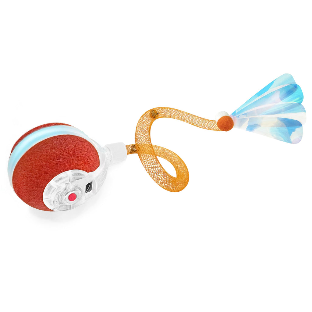 Jkanti Interactive Cat Toys for Indoor Cats,The 3rd Generation Agile Moving Cat Ball with Elastic Mesh Tail,Automatic Kitten Toys for Bored Indoor