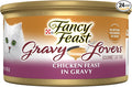 Purina Fancy Feast Gravy Lovers Chicken Feast in Grilled Gourmet Wet Cat Food – (Pack of 24) 3 oz. Cans