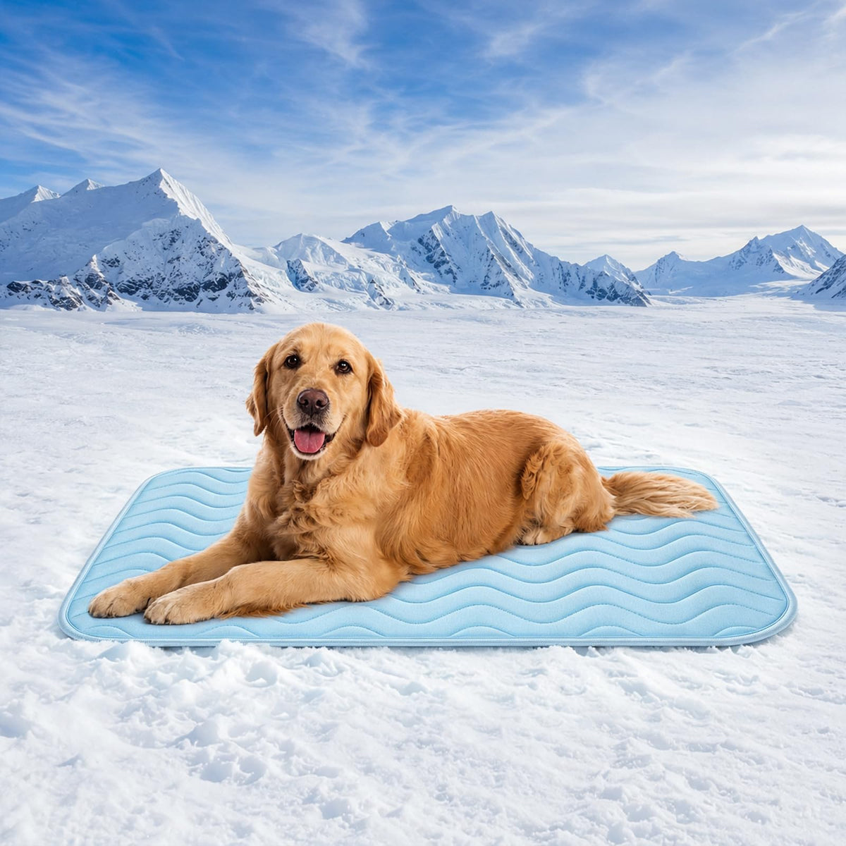 Dog Cooling Mat for Large Dogs, 40"x28" Breathable Self Cooling Crate Mat for Dogs & Cats, Portable Washable Pet Cooling Pad for Kennel, Sofa, Bed