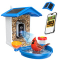 Smart Bird Feeder with Camera 2.5K QHD, AI Identify 16000+ Birds, Auto-Capture & Motion Detection, IP65 Waterproof, 5W Solar Panel, 140° Field of