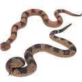 2Pcs Realistic Fake Snakes for Garden, Keep Birds & Squirrels Away, Lifelike Snake Toy, Rattlesnake Prank Prop for Halloween, Outdoor Yard Decorations