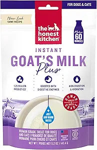 The Honest Kitchen Human Grade Instant Goat's Milk with Probiotics for Dogs and Cats, 5.2 Ounces