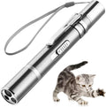 Laser Pointer Cat Toy, Interactive Toy with Red Dot LED Light Pointer, Long Range 3 Modes Projection Playpen for Kitten Interaction,USB Recharge