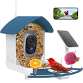 Bird Feeder with Camera,AI Identify Birds Species,Smart Bird Camera with Solar Powered,Auto Record FHD Birds Video in Backyard,Instant
