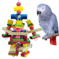Parrot Toys for African Grey Parrots, Cockatoos, Small Macaws,  Parrots Small and Medium Birds Natural Wooden Safe and Durable Chew Toys and Bird